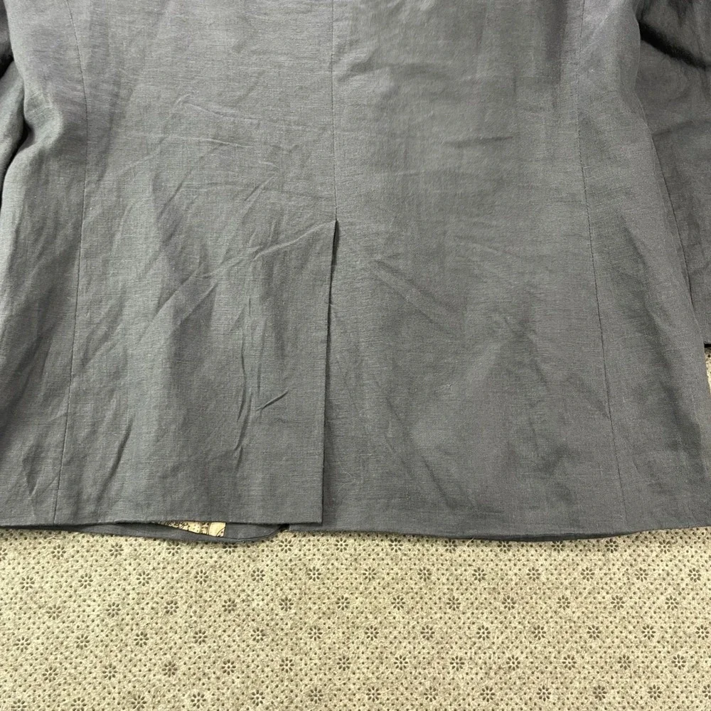 Lauren Ralph Lauren Mens 40S Blue 100% Linen Blazer Paisley Lining Sport Coat
